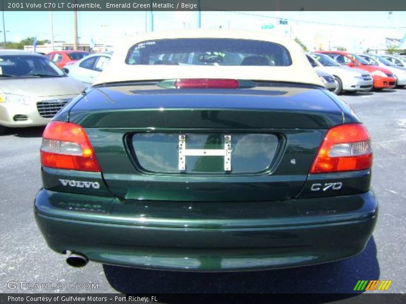 Emerald Green Metallic / Beige 2001 Volvo C70 LT Convertible