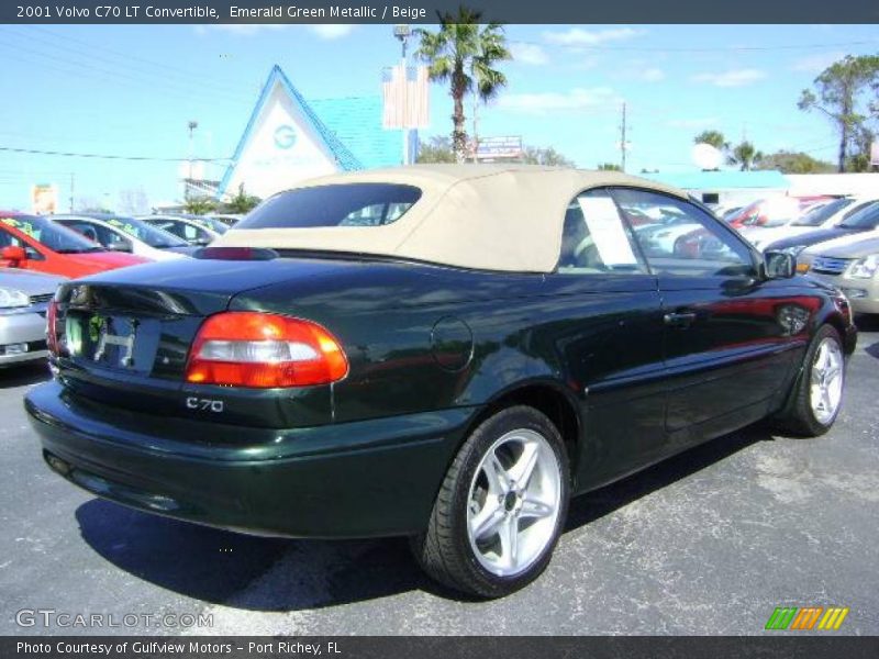Emerald Green Metallic / Beige 2001 Volvo C70 LT Convertible