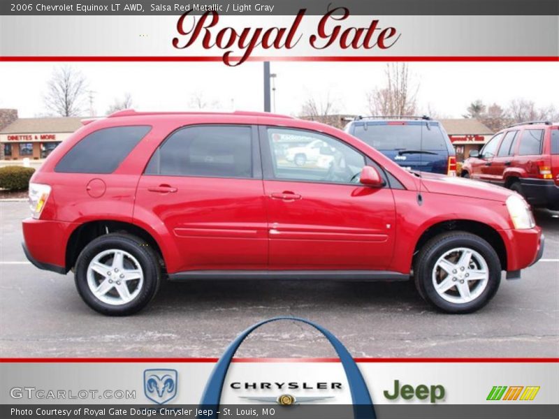 Salsa Red Metallic / Light Gray 2006 Chevrolet Equinox LT AWD