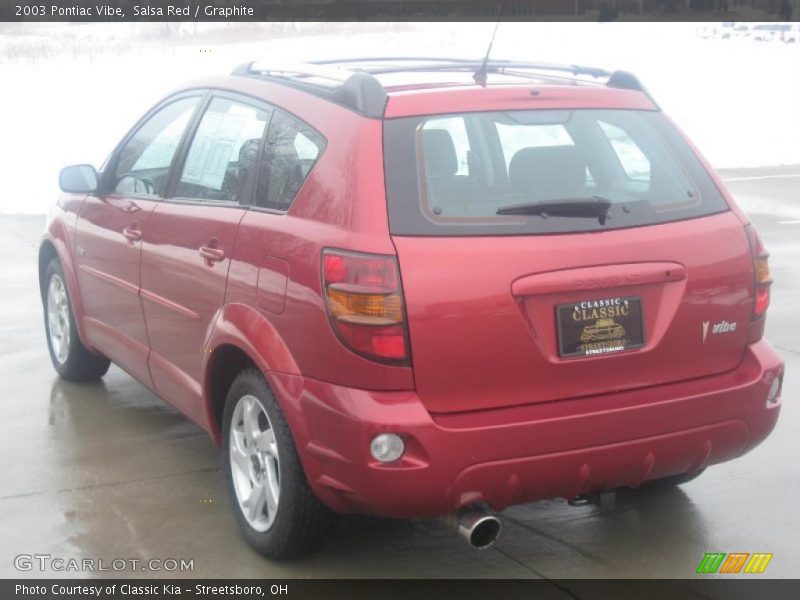 Salsa Red / Graphite 2003 Pontiac Vibe