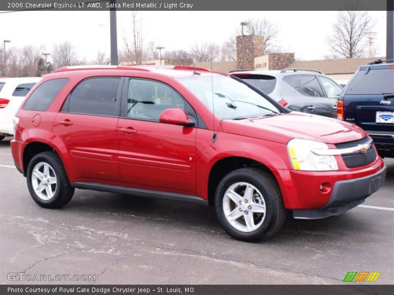 Salsa Red Metallic / Light Gray 2006 Chevrolet Equinox LT AWD