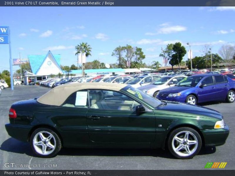 Emerald Green Metallic / Beige 2001 Volvo C70 LT Convertible