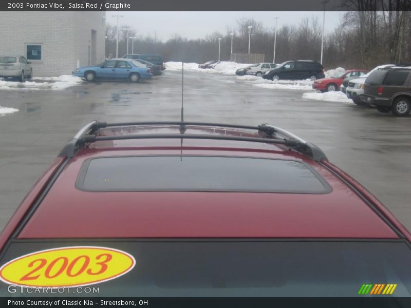 Salsa Red / Graphite 2003 Pontiac Vibe