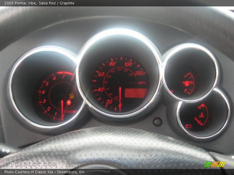 Salsa Red / Graphite 2003 Pontiac Vibe