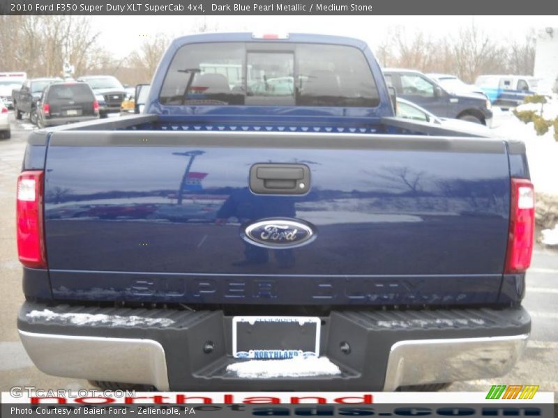 Dark Blue Pearl Metallic / Medium Stone 2010 Ford F350 Super Duty XLT SuperCab 4x4