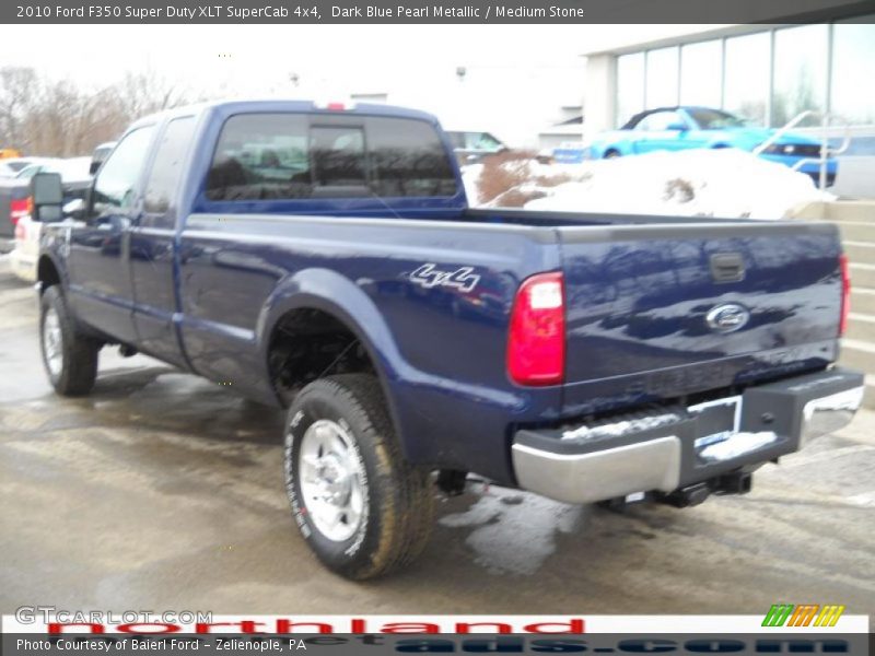 Dark Blue Pearl Metallic / Medium Stone 2010 Ford F350 Super Duty XLT SuperCab 4x4
