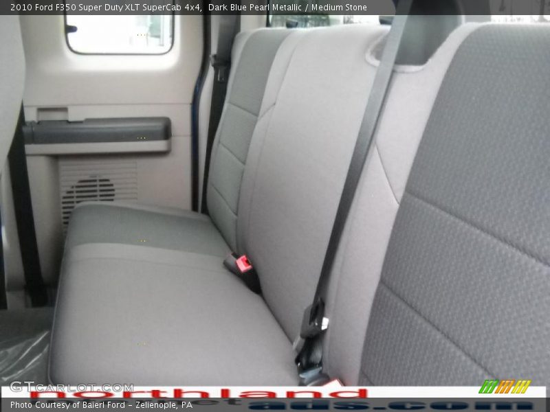Dark Blue Pearl Metallic / Medium Stone 2010 Ford F350 Super Duty XLT SuperCab 4x4