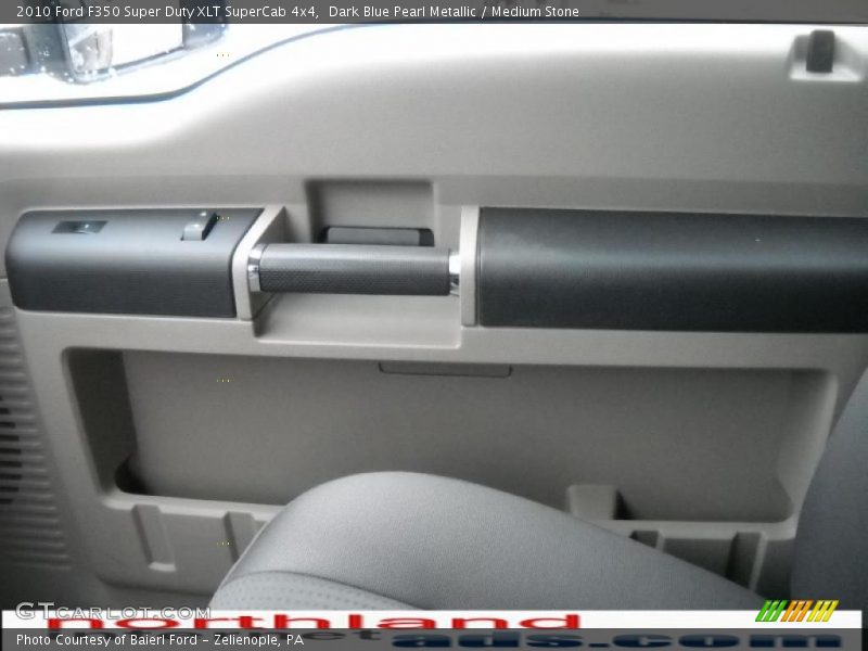 Dark Blue Pearl Metallic / Medium Stone 2010 Ford F350 Super Duty XLT SuperCab 4x4