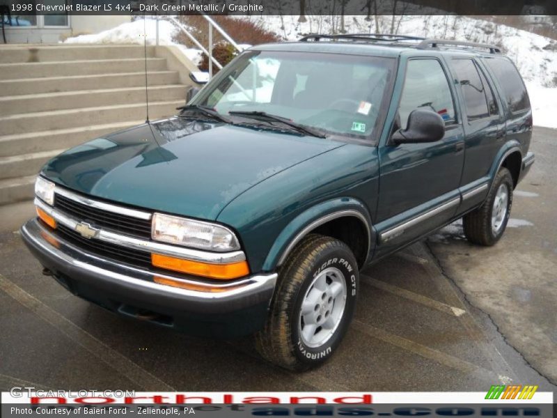 Dark Green Metallic / Graphite 1998 Chevrolet Blazer LS 4x4