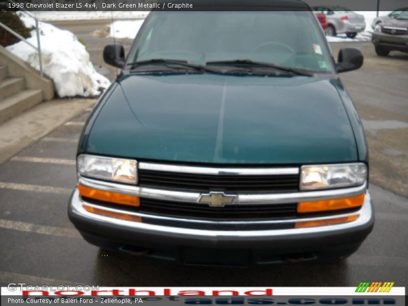 Dark Green Metallic / Graphite 1998 Chevrolet Blazer LS 4x4