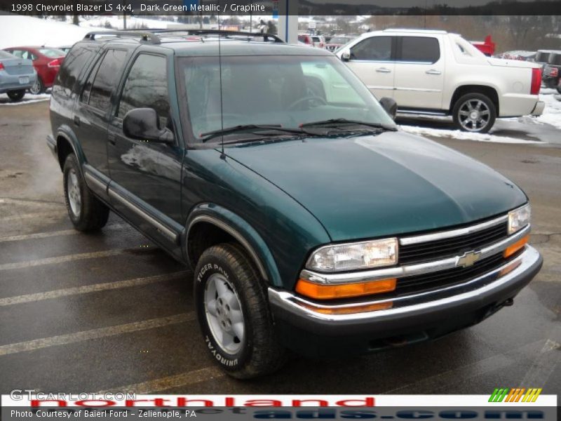 Dark Green Metallic / Graphite 1998 Chevrolet Blazer LS 4x4