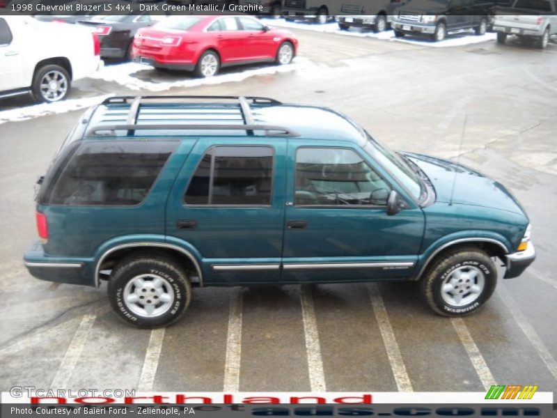 Dark Green Metallic / Graphite 1998 Chevrolet Blazer LS 4x4
