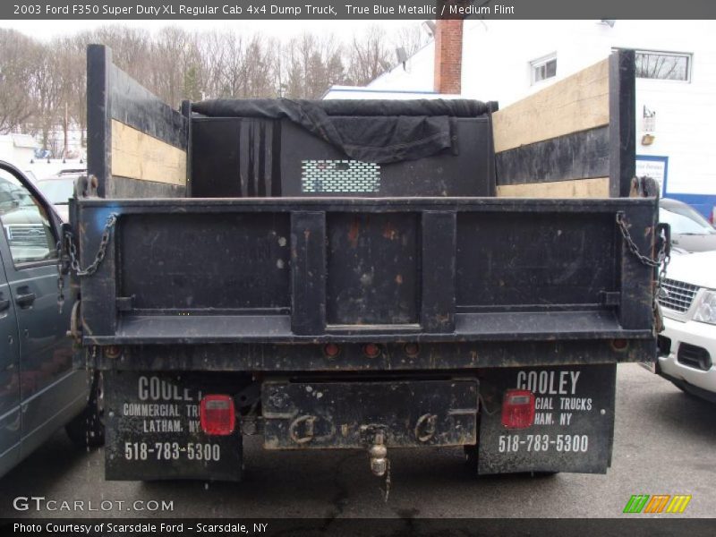 True Blue Metallic / Medium Flint 2003 Ford F350 Super Duty XL Regular Cab 4x4 Dump Truck