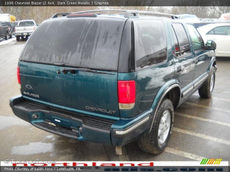 Dark Green Metallic / Graphite 1998 Chevrolet Blazer LS 4x4