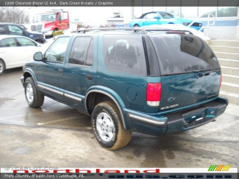 Dark Green Metallic / Graphite 1998 Chevrolet Blazer LS 4x4