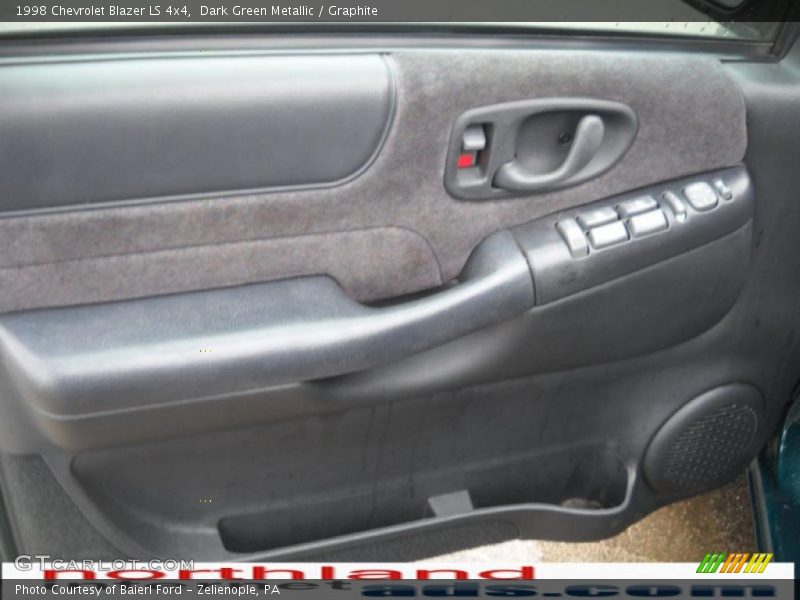 Dark Green Metallic / Graphite 1998 Chevrolet Blazer LS 4x4