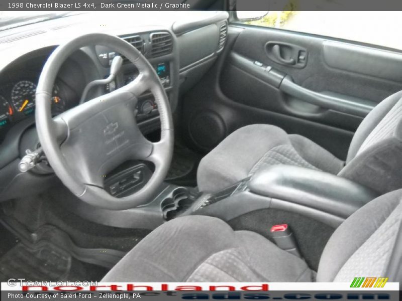 Dark Green Metallic / Graphite 1998 Chevrolet Blazer LS 4x4