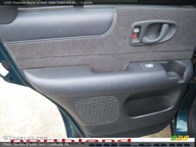 Dark Green Metallic / Graphite 1998 Chevrolet Blazer LS 4x4