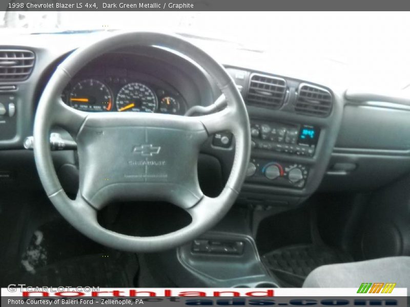 Dark Green Metallic / Graphite 1998 Chevrolet Blazer LS 4x4
