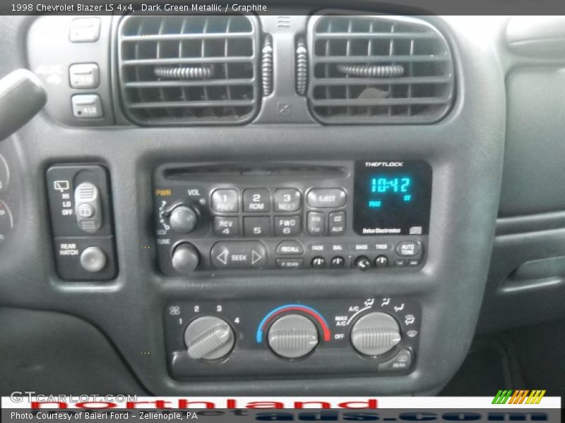Dark Green Metallic / Graphite 1998 Chevrolet Blazer LS 4x4