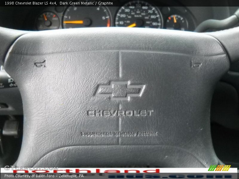 Dark Green Metallic / Graphite 1998 Chevrolet Blazer LS 4x4