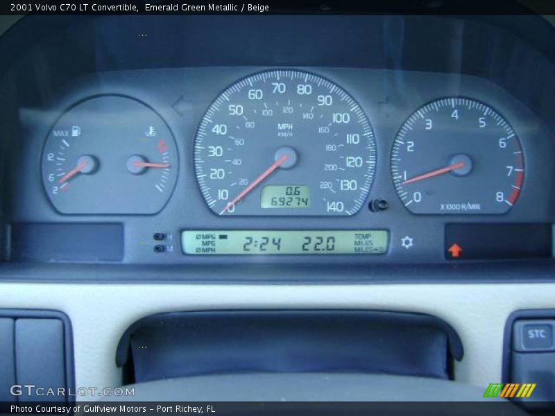 Emerald Green Metallic / Beige 2001 Volvo C70 LT Convertible