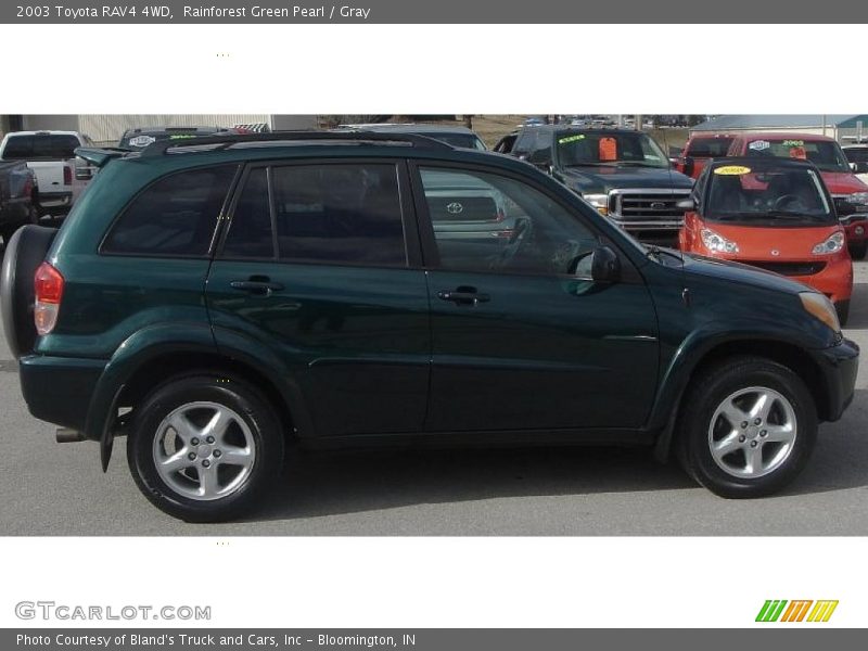 Rainforest Green Pearl / Gray 2003 Toyota RAV4 4WD