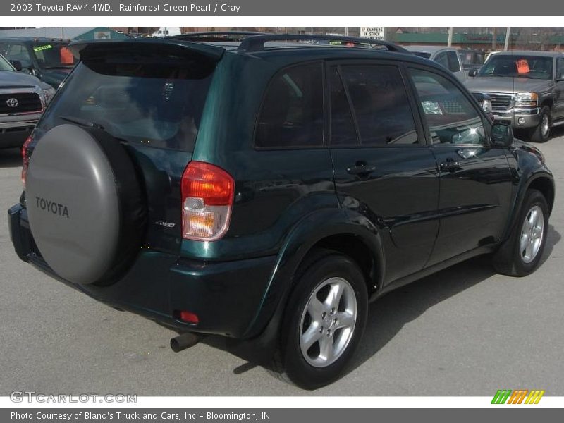 Rainforest Green Pearl / Gray 2003 Toyota RAV4 4WD