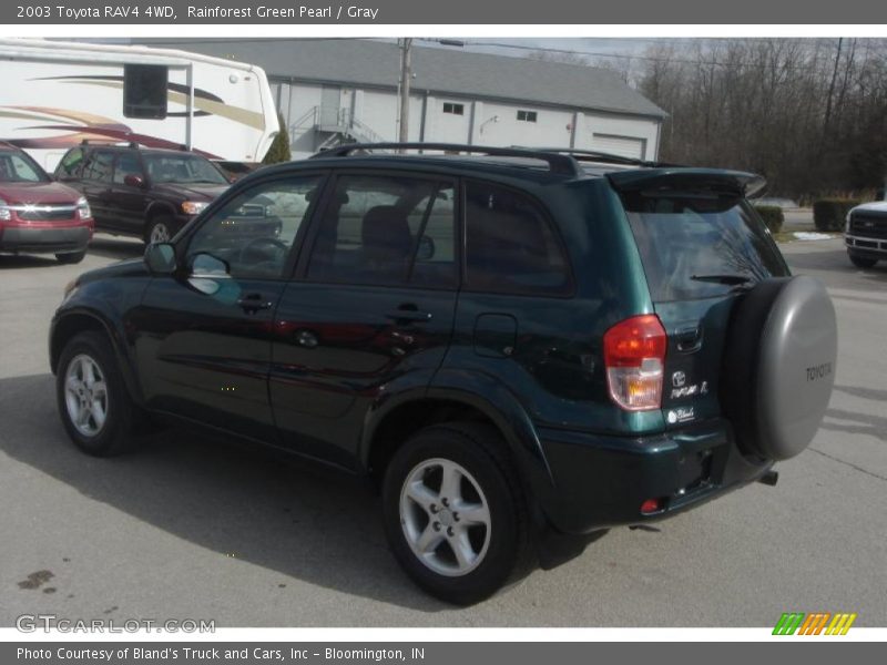 Rainforest Green Pearl / Gray 2003 Toyota RAV4 4WD