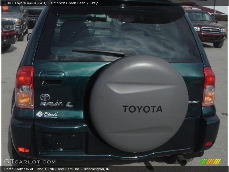Rainforest Green Pearl / Gray 2003 Toyota RAV4 4WD