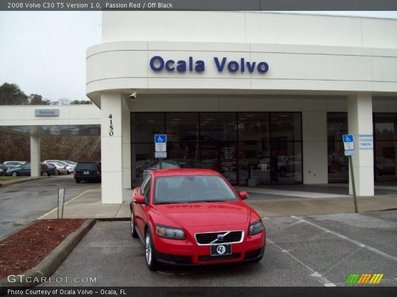 Passion Red / Off Black 2008 Volvo C30 T5 Version 1.0