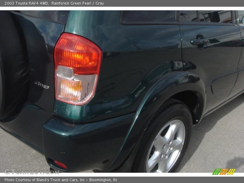 Rainforest Green Pearl / Gray 2003 Toyota RAV4 4WD