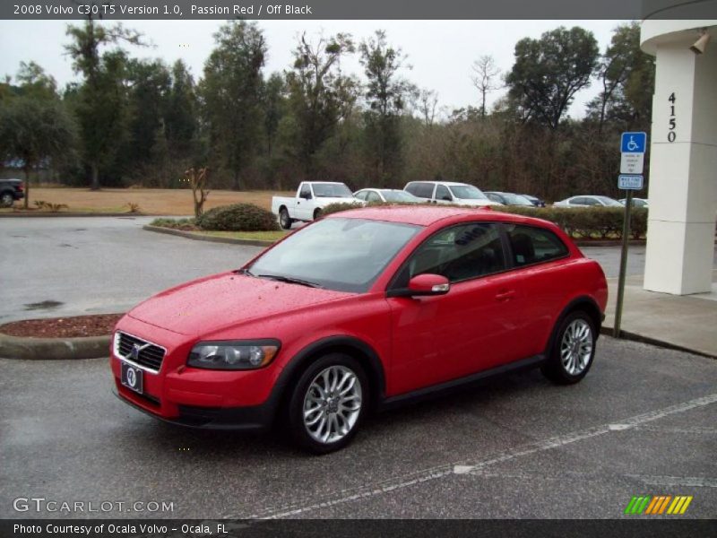 Passion Red / Off Black 2008 Volvo C30 T5 Version 1.0