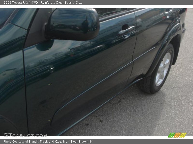 Rainforest Green Pearl / Gray 2003 Toyota RAV4 4WD