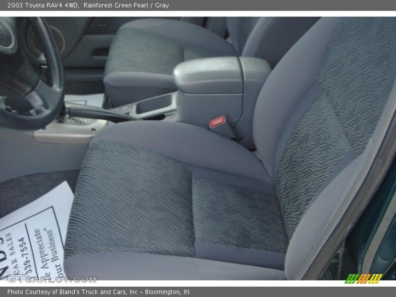Rainforest Green Pearl / Gray 2003 Toyota RAV4 4WD