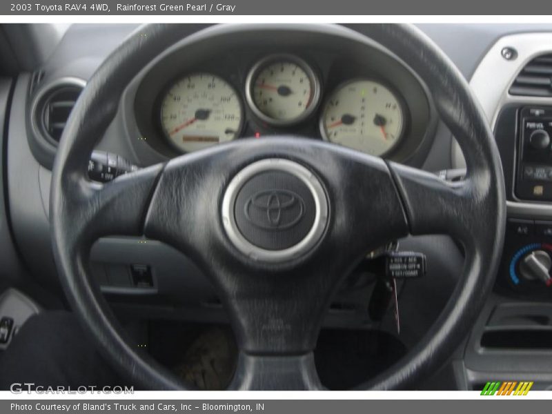 Rainforest Green Pearl / Gray 2003 Toyota RAV4 4WD
