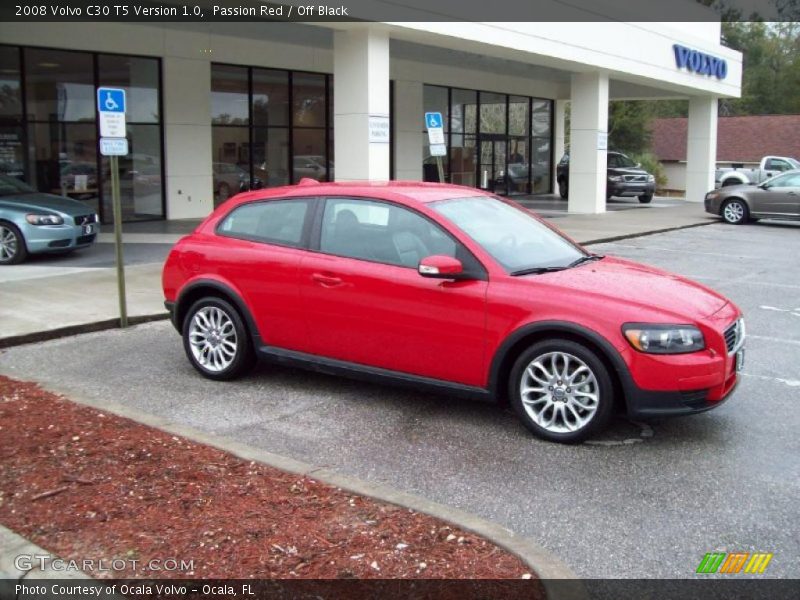 Passion Red / Off Black 2008 Volvo C30 T5 Version 1.0