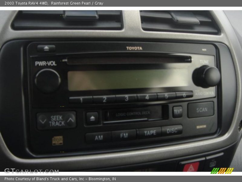 Rainforest Green Pearl / Gray 2003 Toyota RAV4 4WD