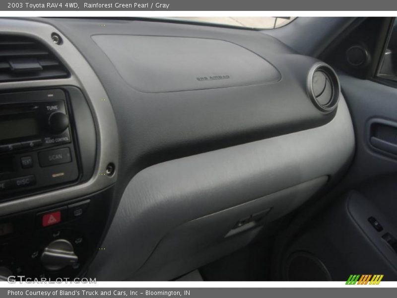 Rainforest Green Pearl / Gray 2003 Toyota RAV4 4WD