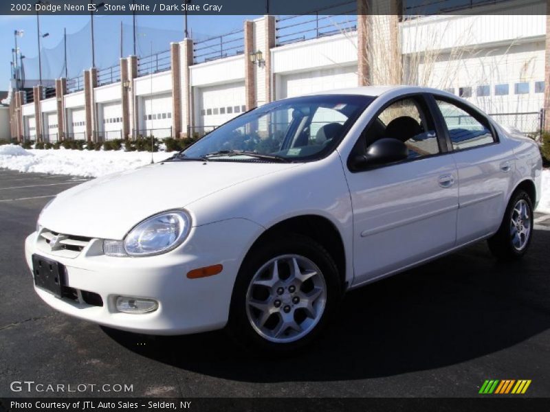 Stone White / Dark Slate Gray 2002 Dodge Neon ES