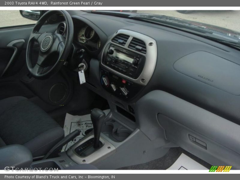 Rainforest Green Pearl / Gray 2003 Toyota RAV4 4WD