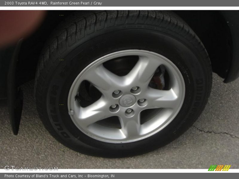 Rainforest Green Pearl / Gray 2003 Toyota RAV4 4WD