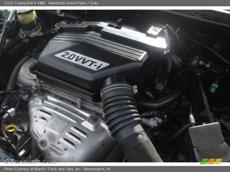 Rainforest Green Pearl / Gray 2003 Toyota RAV4 4WD