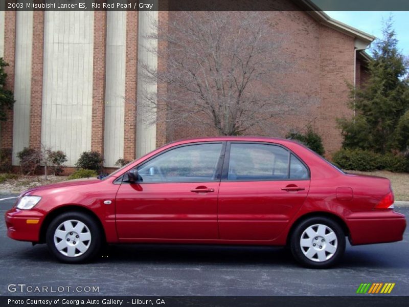 Rio Red Pearl / Gray 2003 Mitsubishi Lancer ES