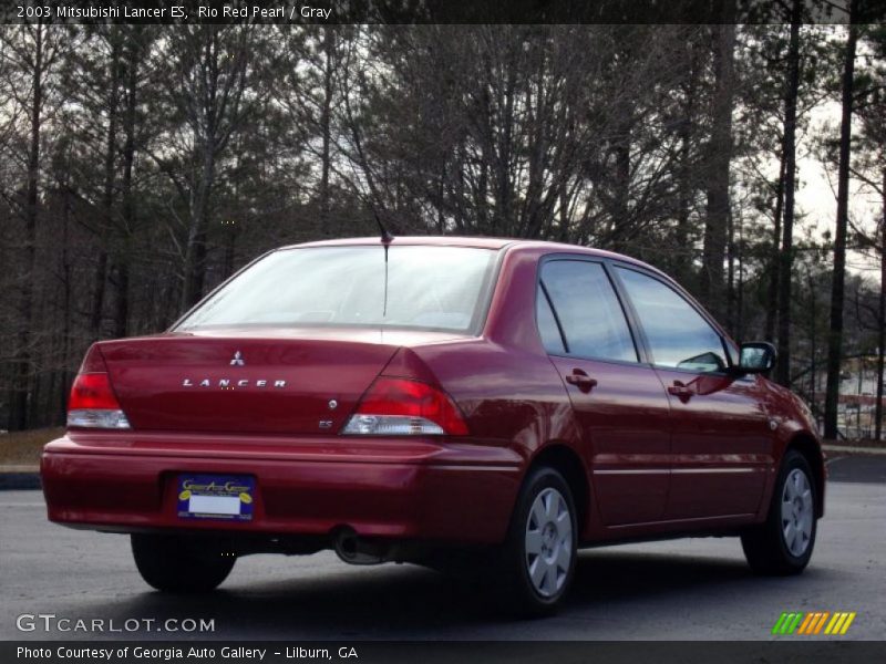 Rio Red Pearl / Gray 2003 Mitsubishi Lancer ES