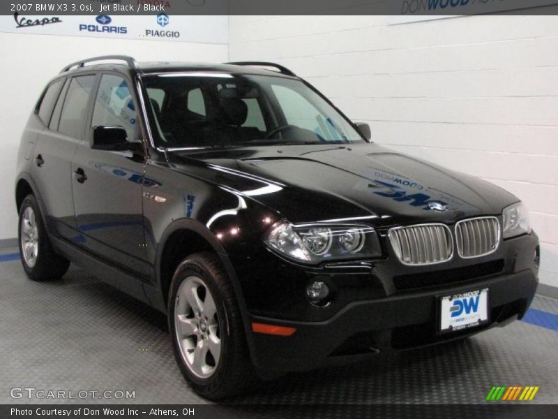 Jet Black / Black 2007 BMW X3 3.0si