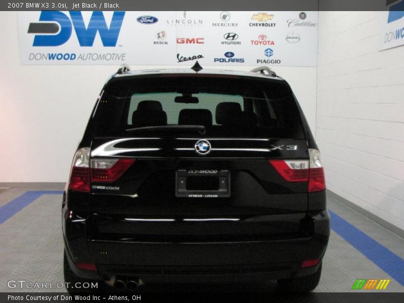 Jet Black / Black 2007 BMW X3 3.0si