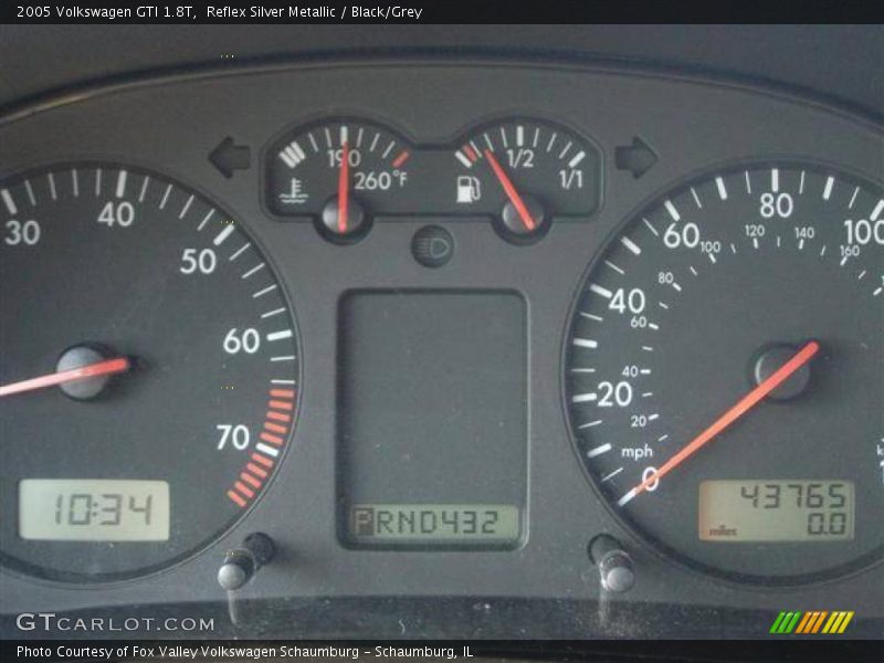 Reflex Silver Metallic / Black/Grey 2005 Volkswagen GTI 1.8T