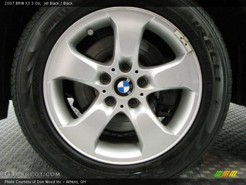 Jet Black / Black 2007 BMW X3 3.0si