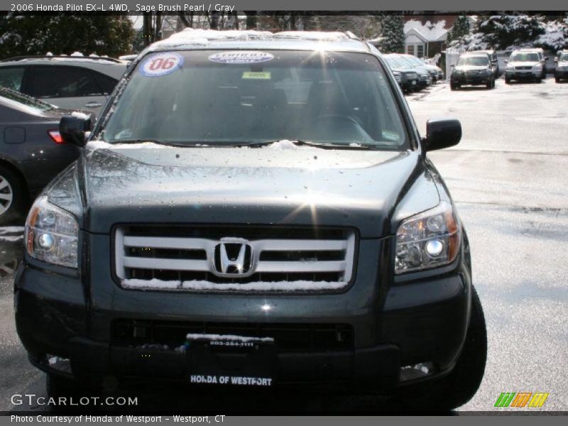 Sage Brush Pearl / Gray 2006 Honda Pilot EX-L 4WD